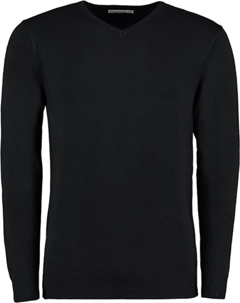Kustom Kit KK352 | Herren Arundel V-Neck Sweater / Standard 100 - Farbe: Black - Größe: XXL