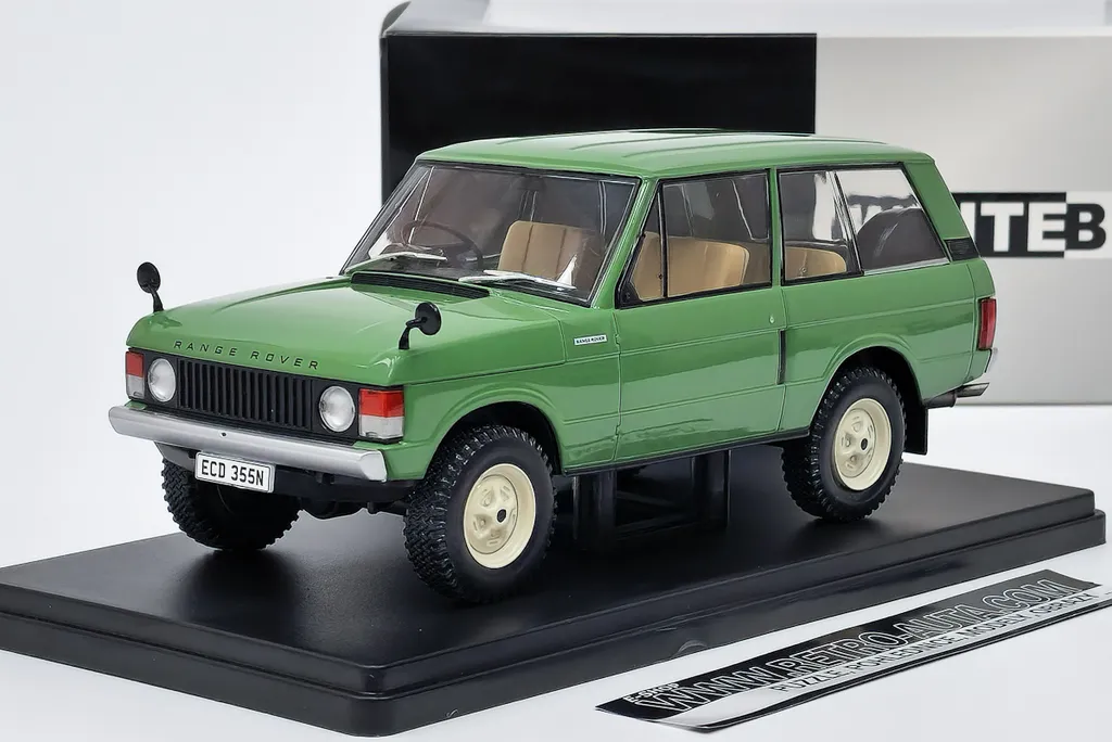 Miniature Range Rover 1970 verte 1:24 : le cadeau idéal pour collectionneur