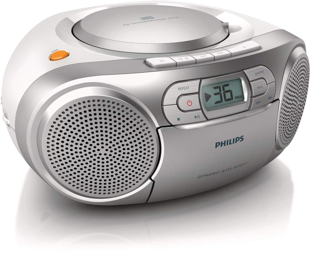 Philips CD-Soundmachine mit Kassette und Radio AZ127/12, 2 Produktbild 