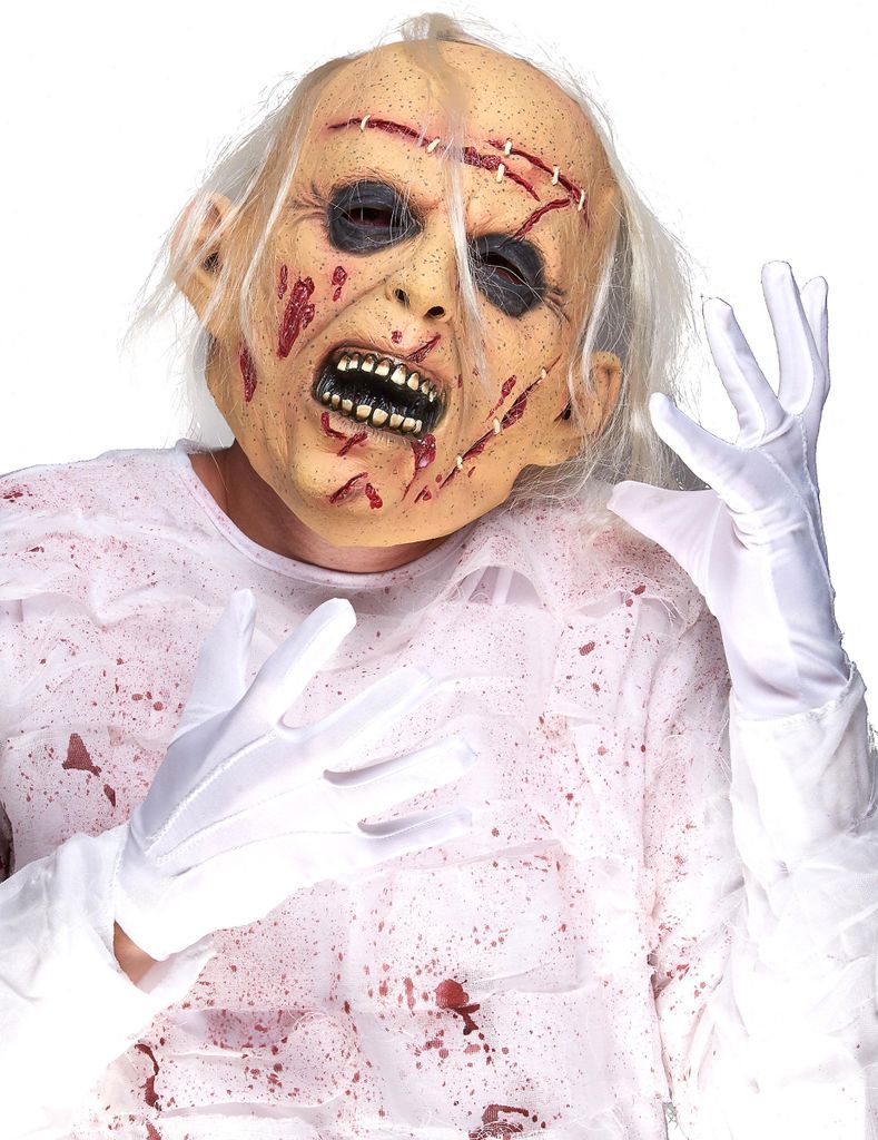 Masque de zombie souffrant pour adultes, en latex, de Image du produit 