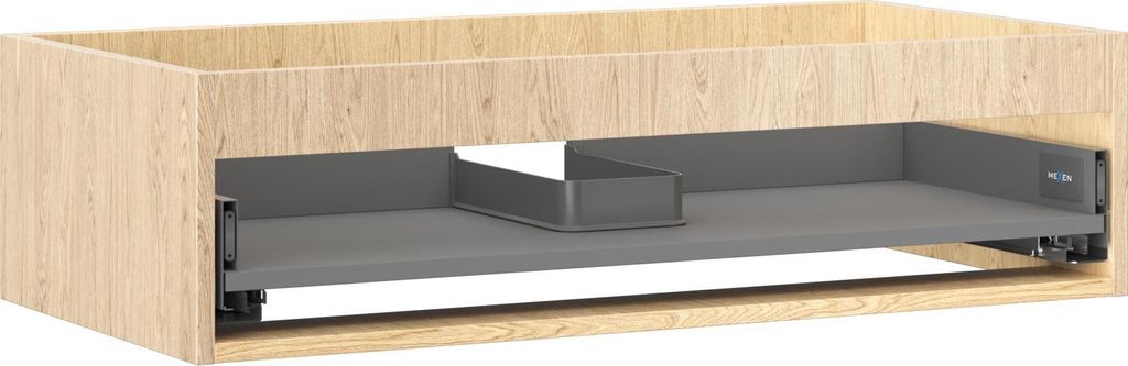 Mexen Box-A Korpus Waschtischunterschrank 90 cm, 1 Schublade, Eiche - 91AX0-0900-235-1-81