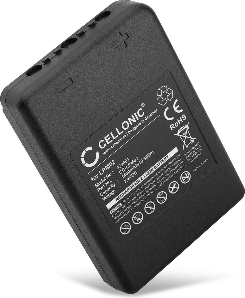CELLONIC 1x Akku für Fernbedienung Kompatibel mit Autec AJM, AJR, AJS, LPM02 - (1400mAh , 7.4V)