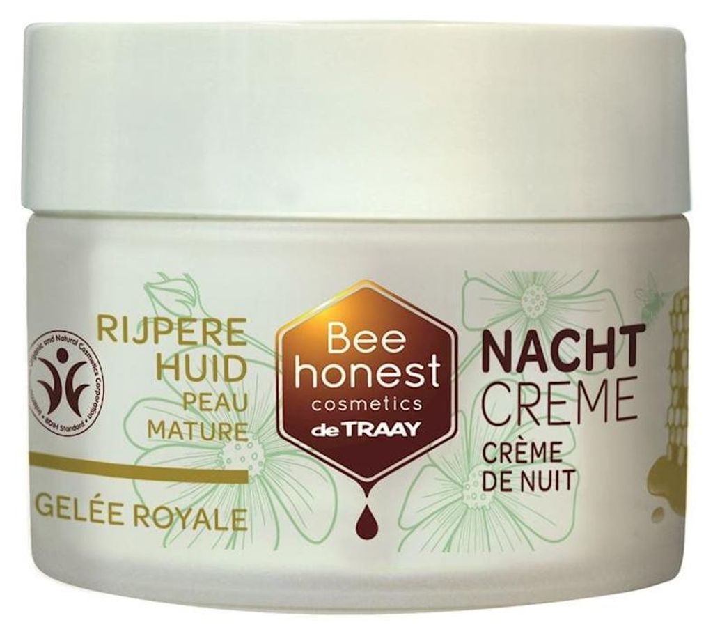 GESICHTSCREME MIT BIENENMILCH FÜR REIFE HAUT, NACHTCREME, BIO, 50 ml – BEE HONEST