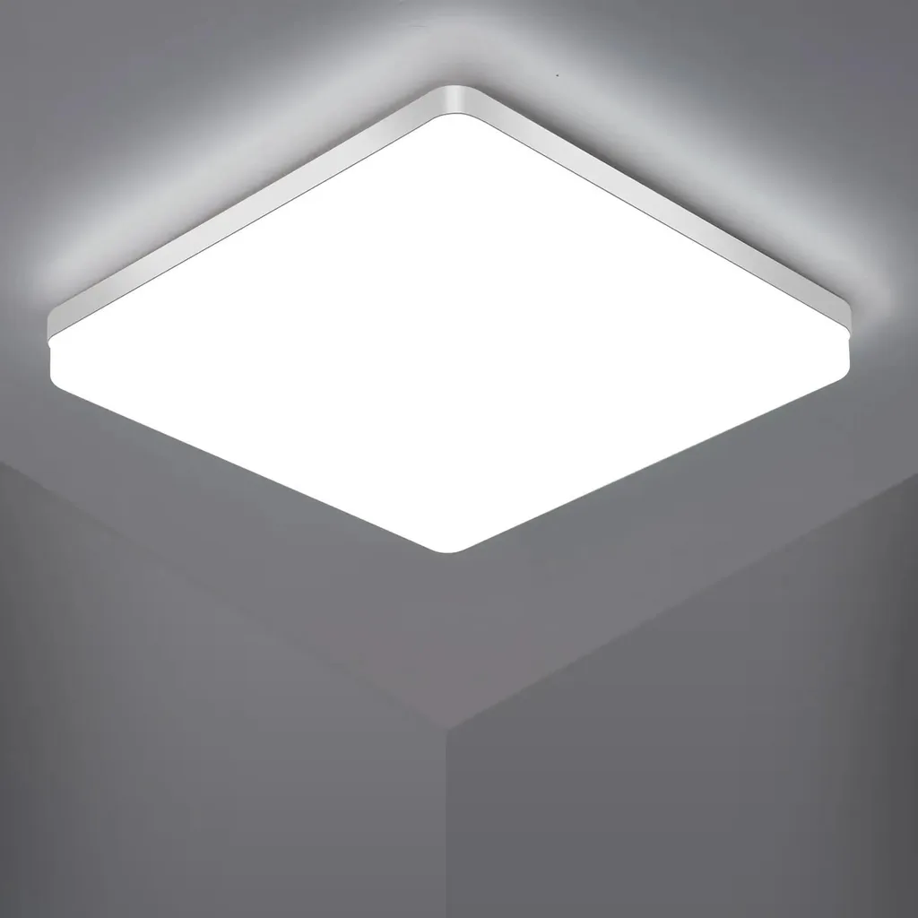 Plafonnier LED d'Extérieur Couvert et Balcon 2700 lm Blanc pour 15 m²