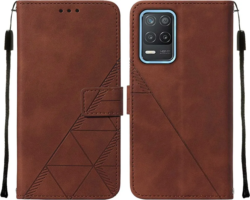 Cadorabo Custodia Realme 8 5G Flip Case Verde in Finto Cuoio Protettiva