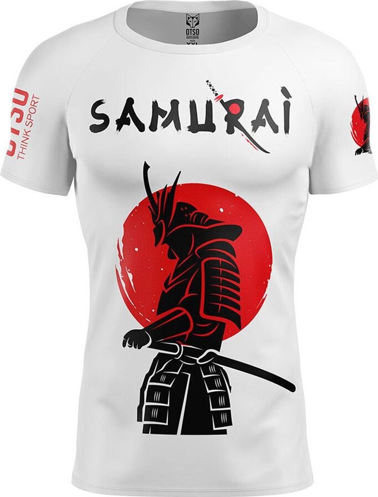 Otso Samurai Kurzarm-t-shirt Weiß XL Mann Weiß XL