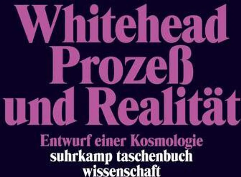 Livre de Philosophie Prozeß und Realität pour Études Universitaires