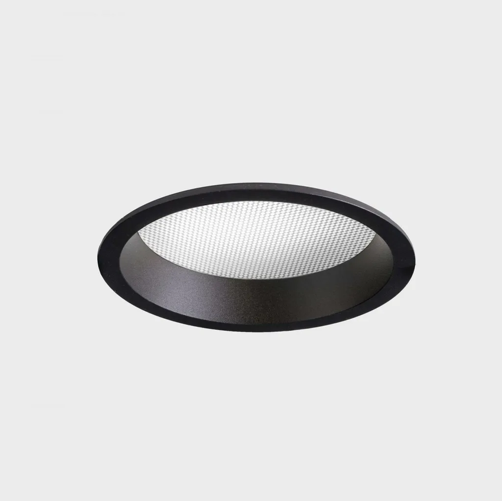Spot LED Noir 7W 3000K DALI avec Cadre 103mm - KOHL Lighting LIM Premium