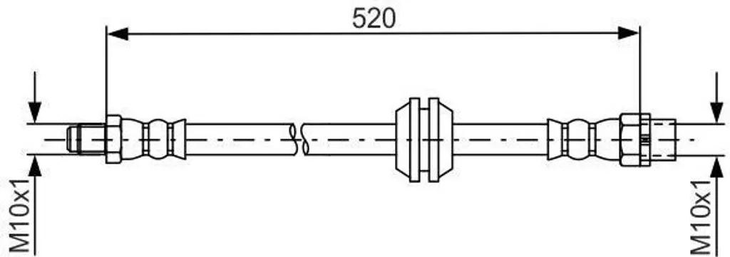Flexible de frein pour entretien Mini R60 R61 - Réf OE 34309804831
