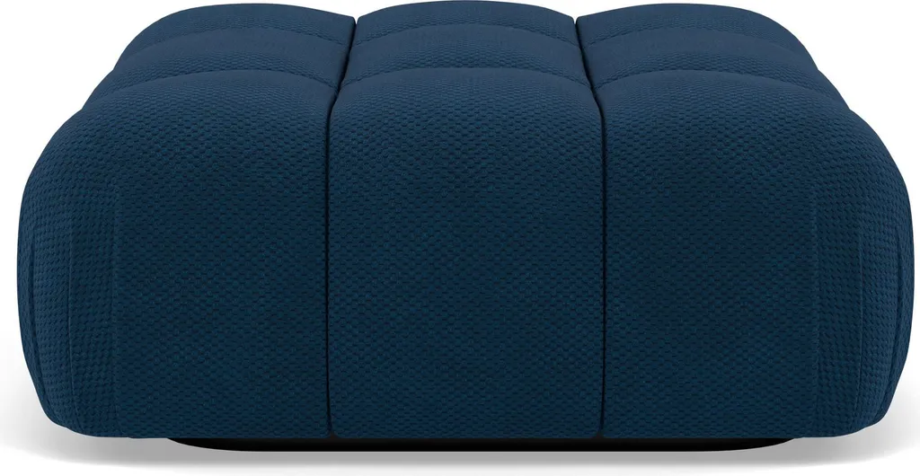 Pouf bleu Lisa Design Ruby - Gain de place et assise confort velours