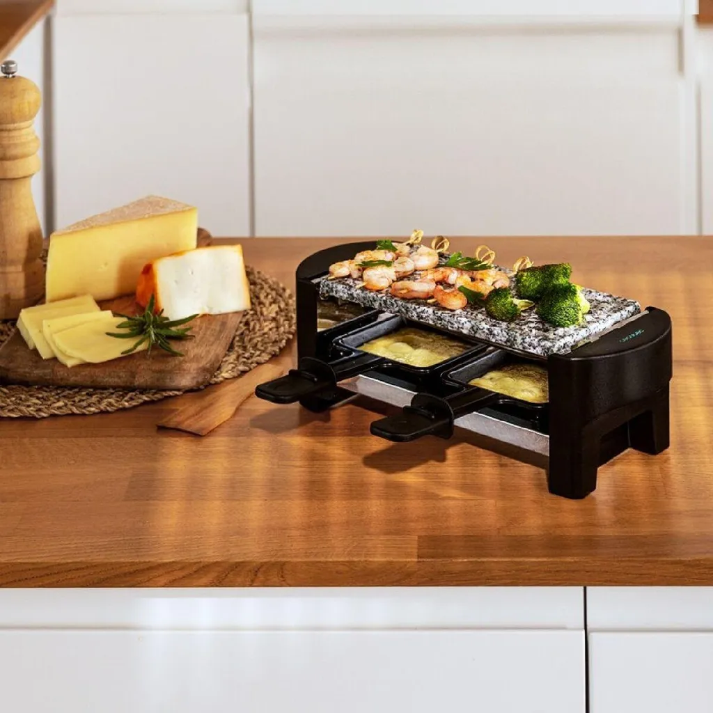 Raclette Cecotec Cheese&Grill 3200 AllStone - 320W avec Pierre - Compact