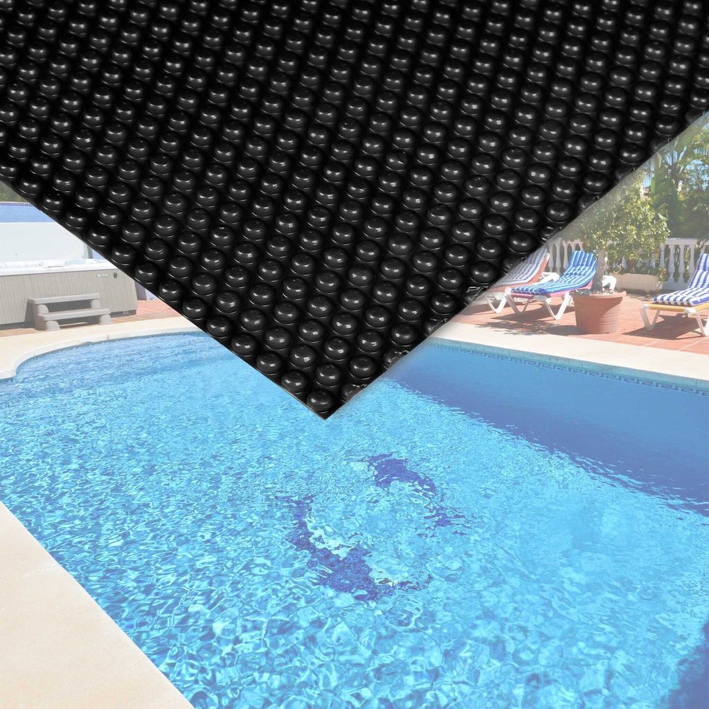 Wiltec Pool Solarfolie 4 x 6 m, schwarz, Poolheizung aus Produktbild 4