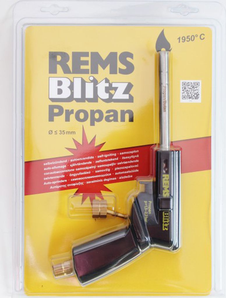 REMS plynový spájkovací horák flash č. 160010 Piezo propán, Obrázok produktu 