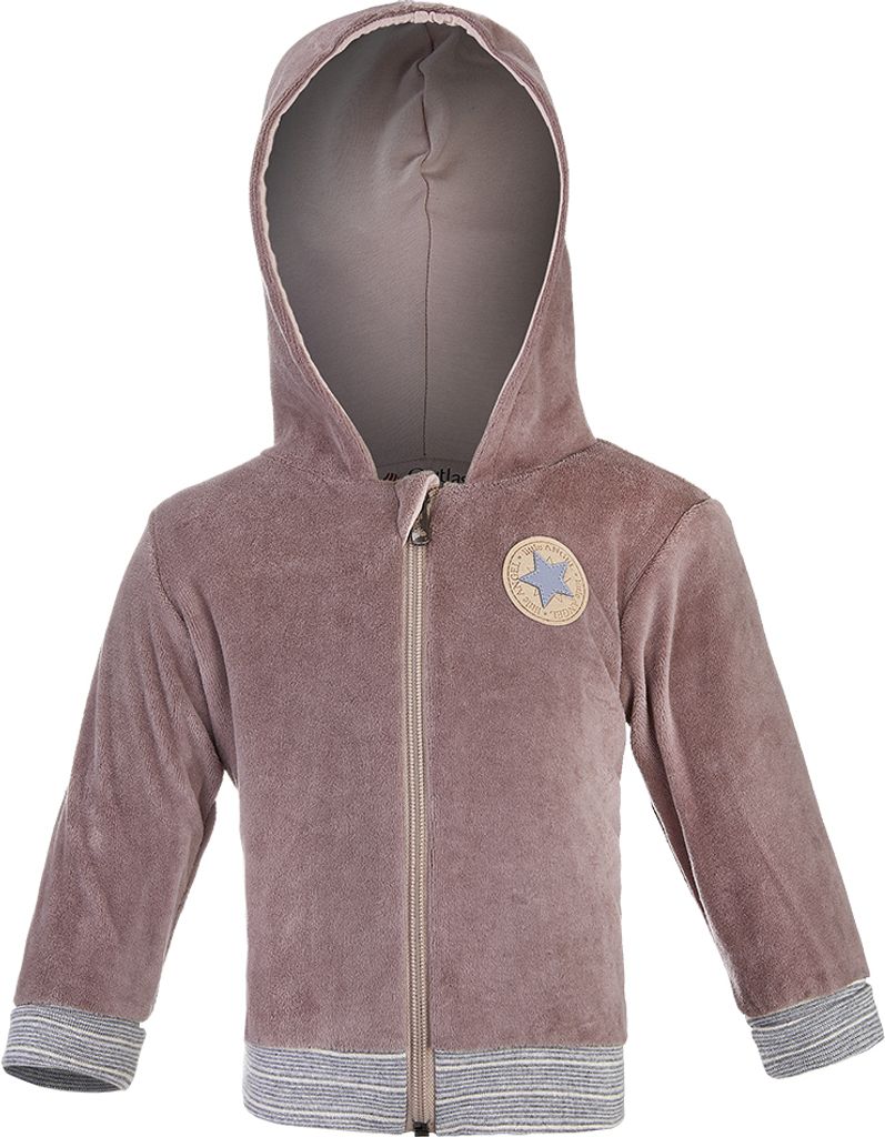 Sweatjacke NICKI mit Kapuze Outlast - Hellbraun, 92