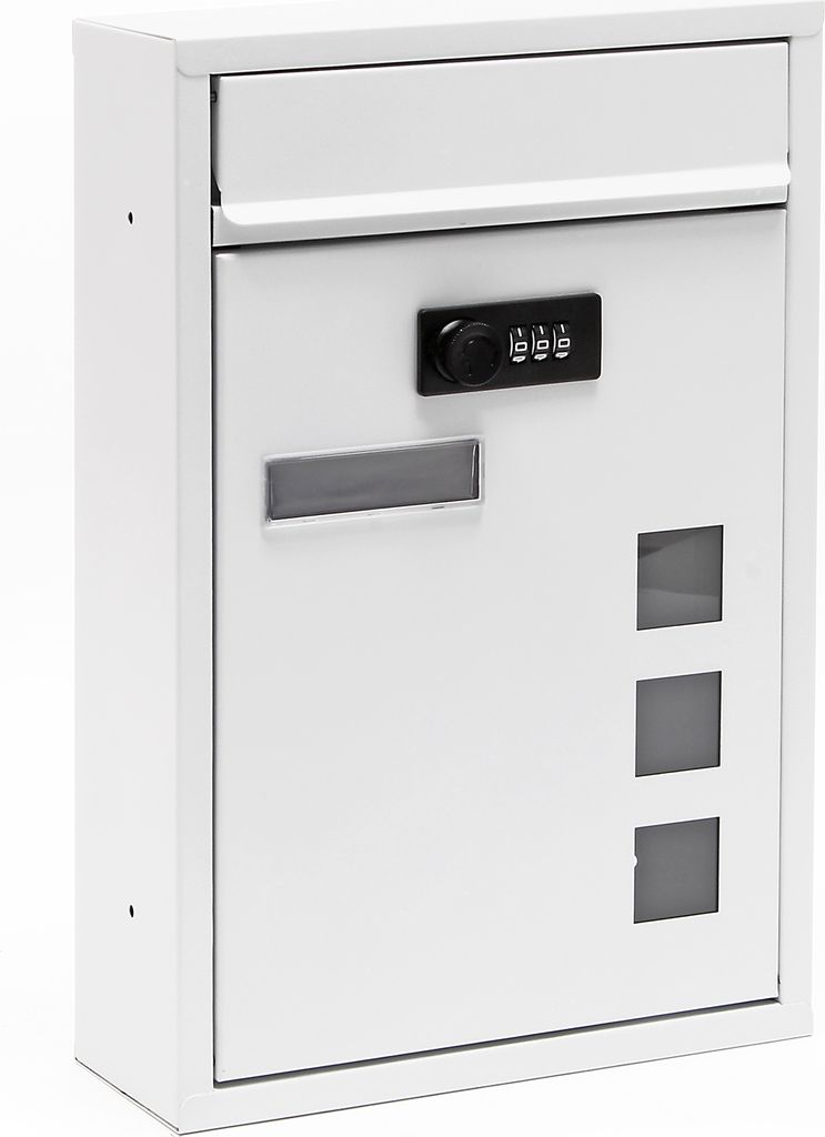 Wiltec Briefkasten weiß 215x320x90mm Briefkasten mit Produktbild