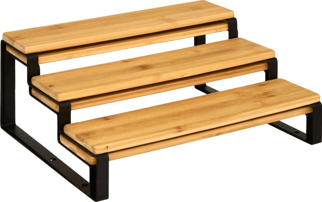 Gewürzregal ordera ausziehbar l32cm holz schwarz - 5 five simply smart