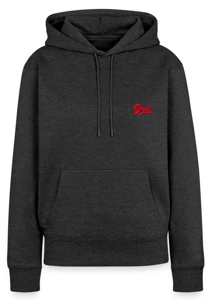 Spreadshirt David Bowie Offizielles Logo Als Stick-Design Damen Premium Hoodie, XXL, Anthrazit meliert