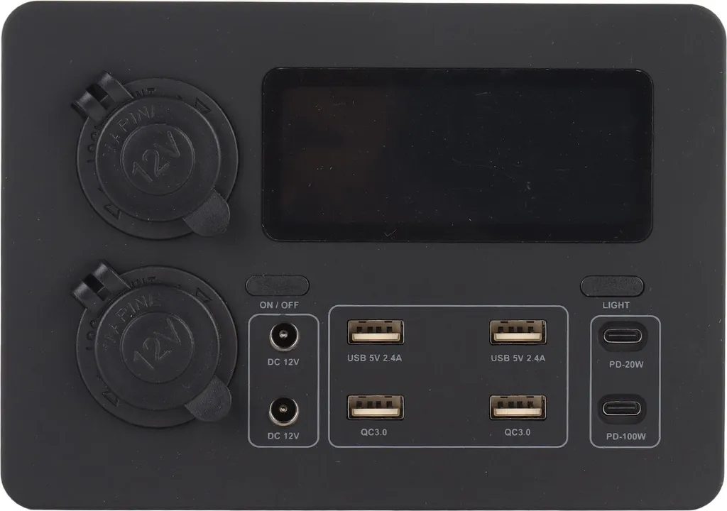 Boîtier d'alimentation 100W haute capacité à 6 ports USB pour voiture