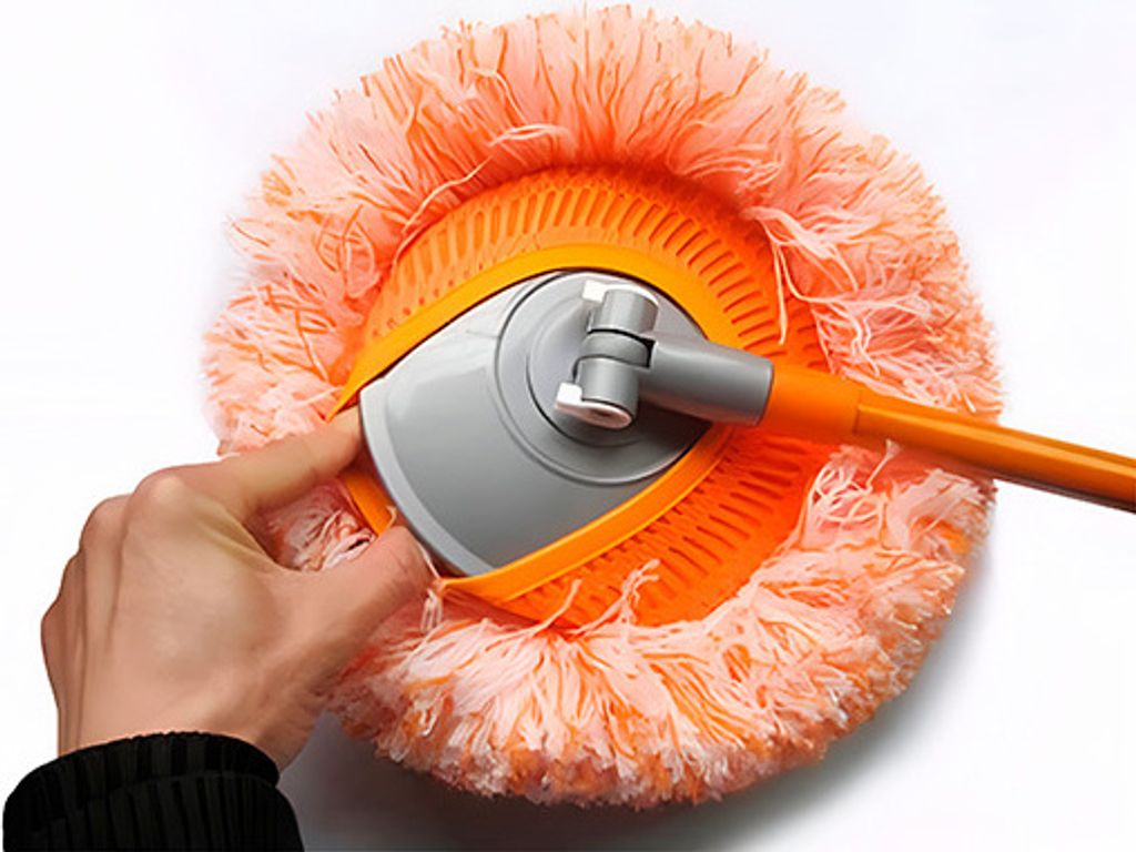 Trockener Staubmopp – 99 Cm, 360° Drehbarer Bodenwischer Mit Microfaser-Tuch, Für Holz, Fliesen & Laminat, Inkl. 10 Tücher