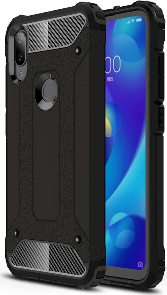 Mobigear Outdoor Xiaomi Mi Play Hülle Hardcase Backcover Stoßfest - Schwarz