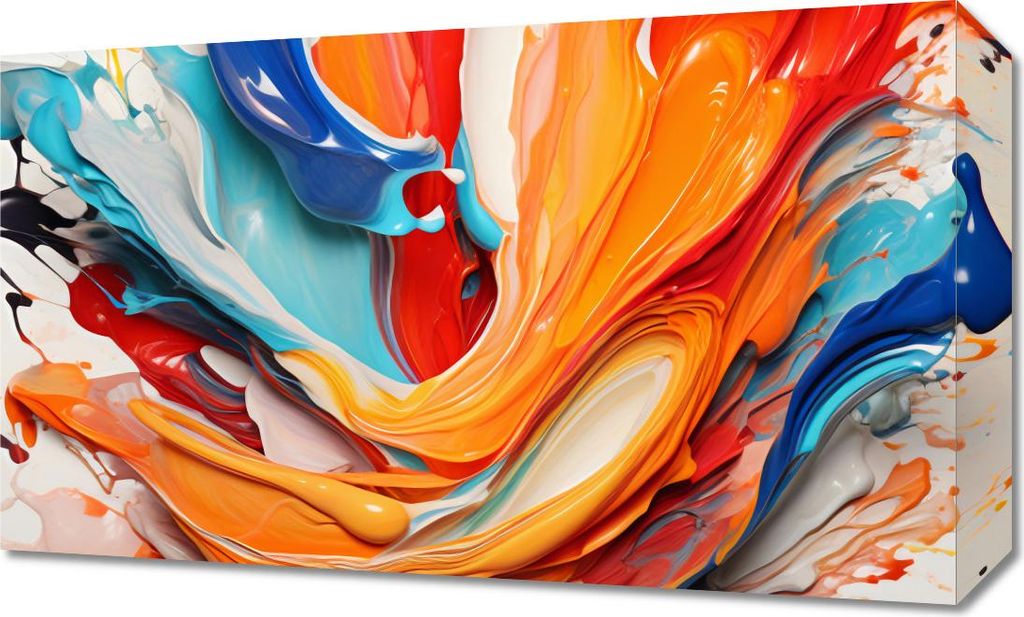Bild 50x30cm Tanzende Wellen