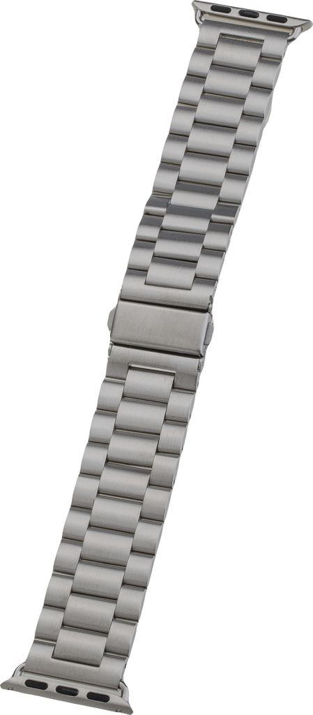 PETER JÄCKEL Watch Band für Apple Watch 40mm (Series 4 / 5 / 6 / 7) 38mm (Series 1/ 2/ 3) Stainless Silver (17296)