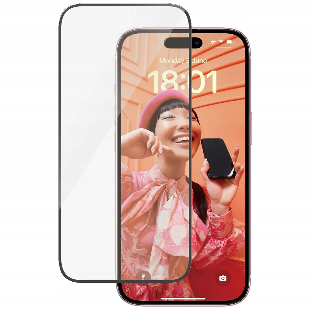 PanzerGlass iPhone 15 Ultra-Wide Fit con EasyAligner | Protezione Top