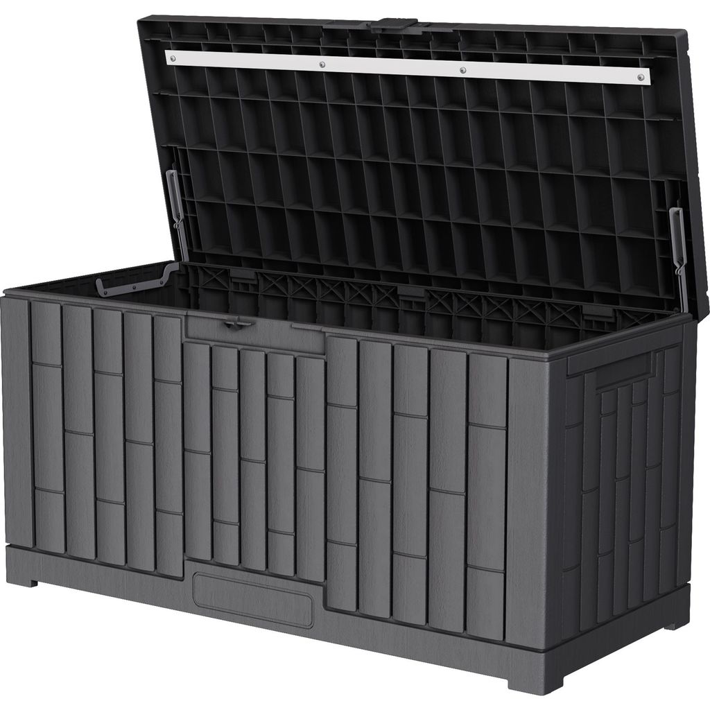 dobar Auflagenbox "Paris"mit 300L Stauraum, robuste Gartenbox, 115 x 51,5 x 58,5 cm