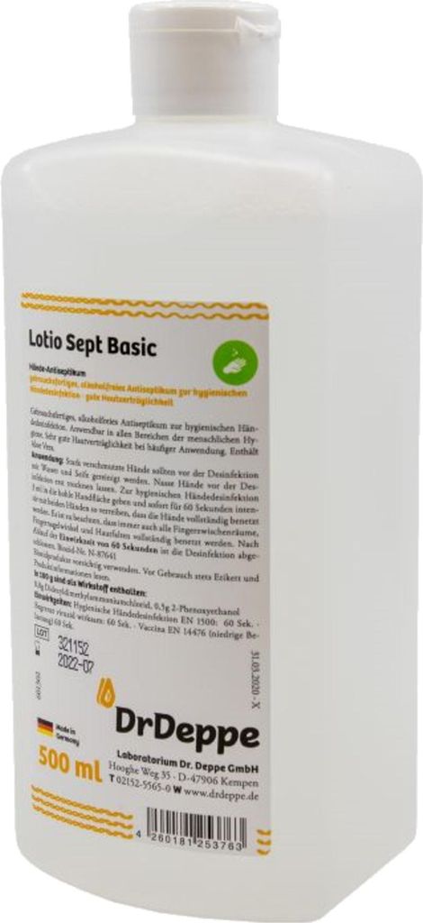 Handdesinfektion Lotio Sept Basic 601302 500ml Produktbild 