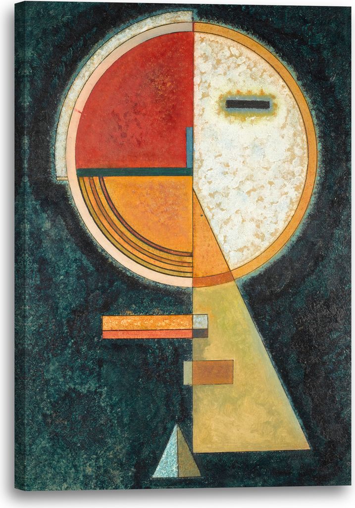 Leinwandbild (40x60cm): Wassily Kandinsky - Unfester Ausgleich (1930), echter Holz-Keilrahmen inkl. Aufhänger, handgefertigt in Deutschland