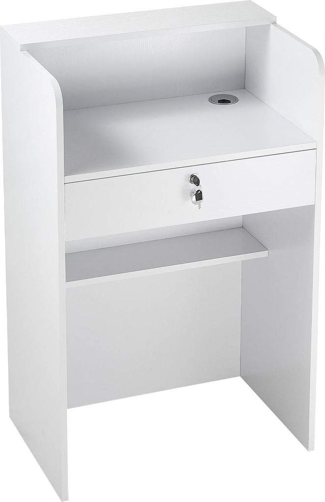 SucceBuy Recepčný pult 60 cm dlhý, obdĺžnikový recepčný Obrázok produktu 