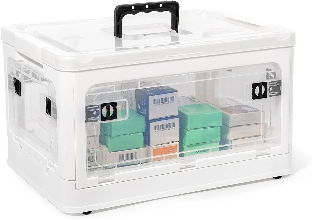 Rangement jouets et vêtements : boîte plastique 25L avec couvercle plat