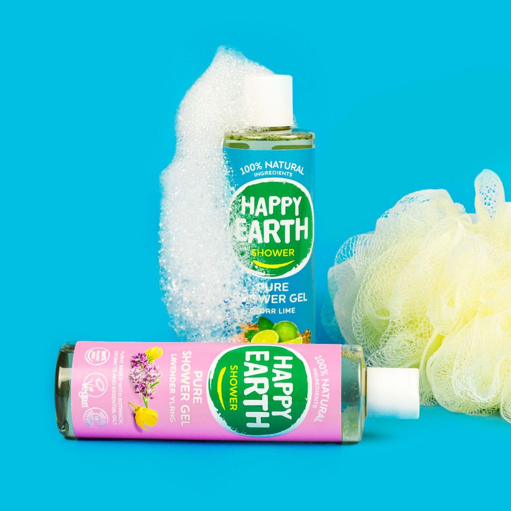 Sprchový gel Happy Earth Pure s vůní levandule a Obrázek produktu 