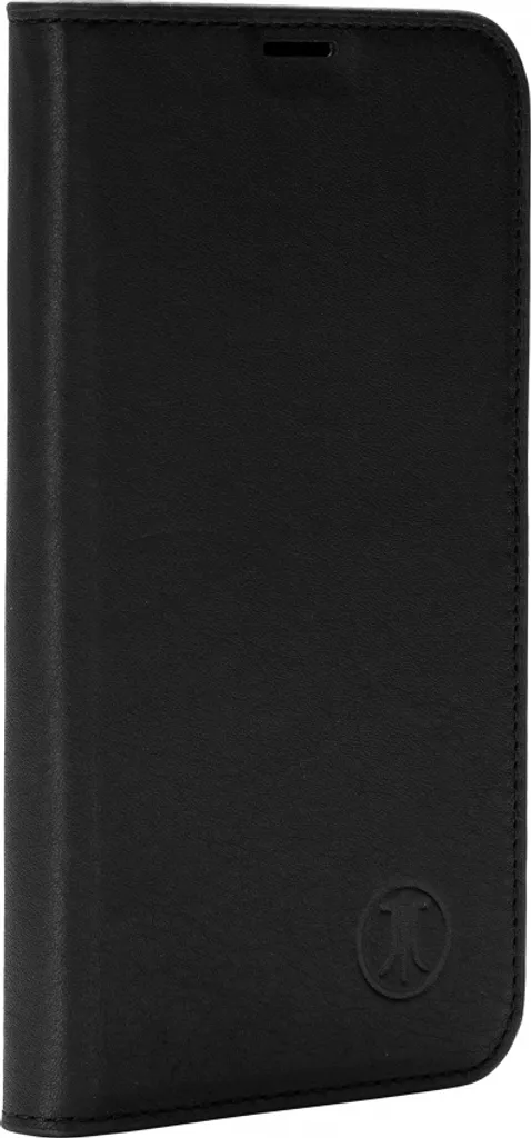 JT Berlin Tegel Étui en Cuir Noir pour Apple iPhone 16 - Coque Folio