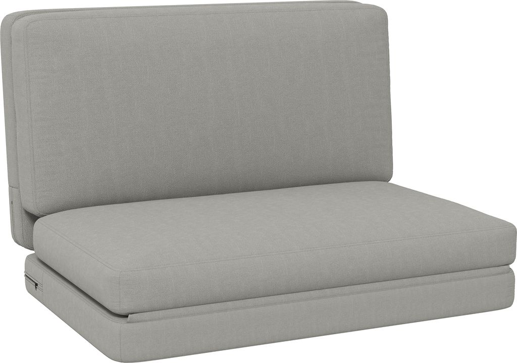 HOMCOM Bodensofa 3-in-1 Klappbar Schlafsofa Bodensessel mit Samtoptik, Gepolstert Sofabett bis 240 kg belastbar für Schlafzimmer, Wohnzimmer, Hell...