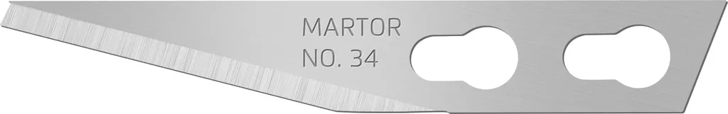 Lame MARTOR NR. 34 Grafica - Dispenser 100 Pezzi Ricambio Acciaio