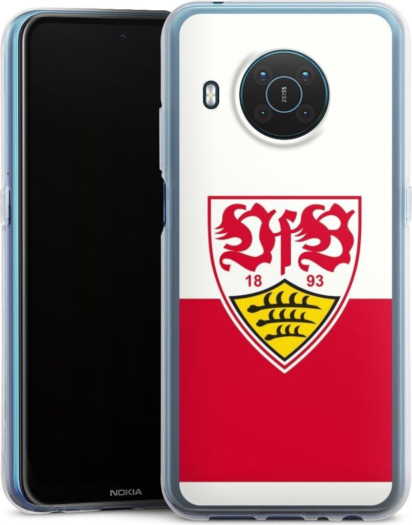 DeinDesign Handyhülle für Nokia X10 Silikon Hülle Case Smartphone Schutzhülle Logo Offizielles Lizenzprodukt VfB Stuttgart
