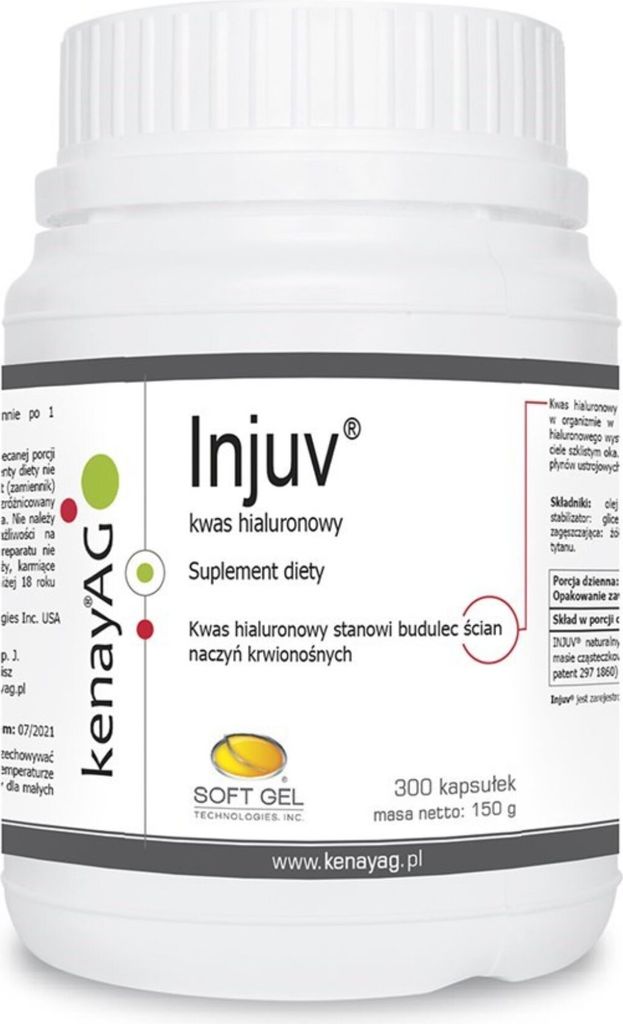 Nahrungsergänzungsmittel Kenay Kwas Hialuronowy Injuv (300 Kapseln) 3030