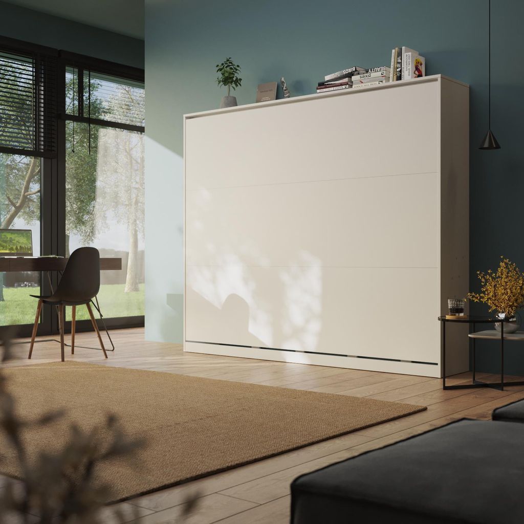 Skříňová postel Classic 160x200 Horizontal White Bez Obrázek produktu 3
