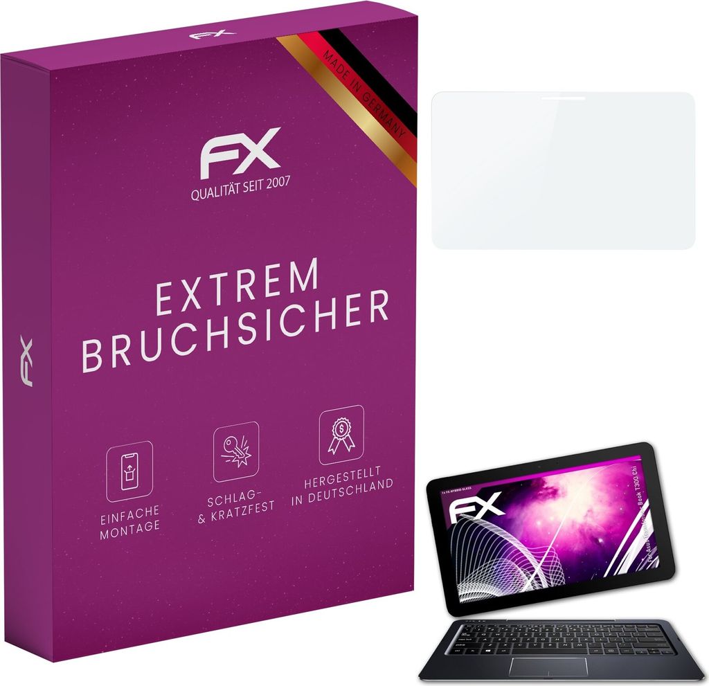 atFoliX FX-Hybrid-Glass Displayfolie kompatibel mit Asus Transformer Book T300 Chi Glasfolie