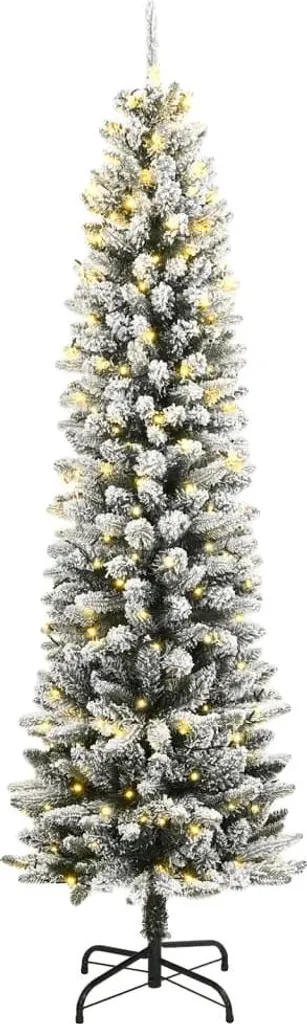 Sapin artificiel slim lumineux à LED de 210cm pour petite pièce