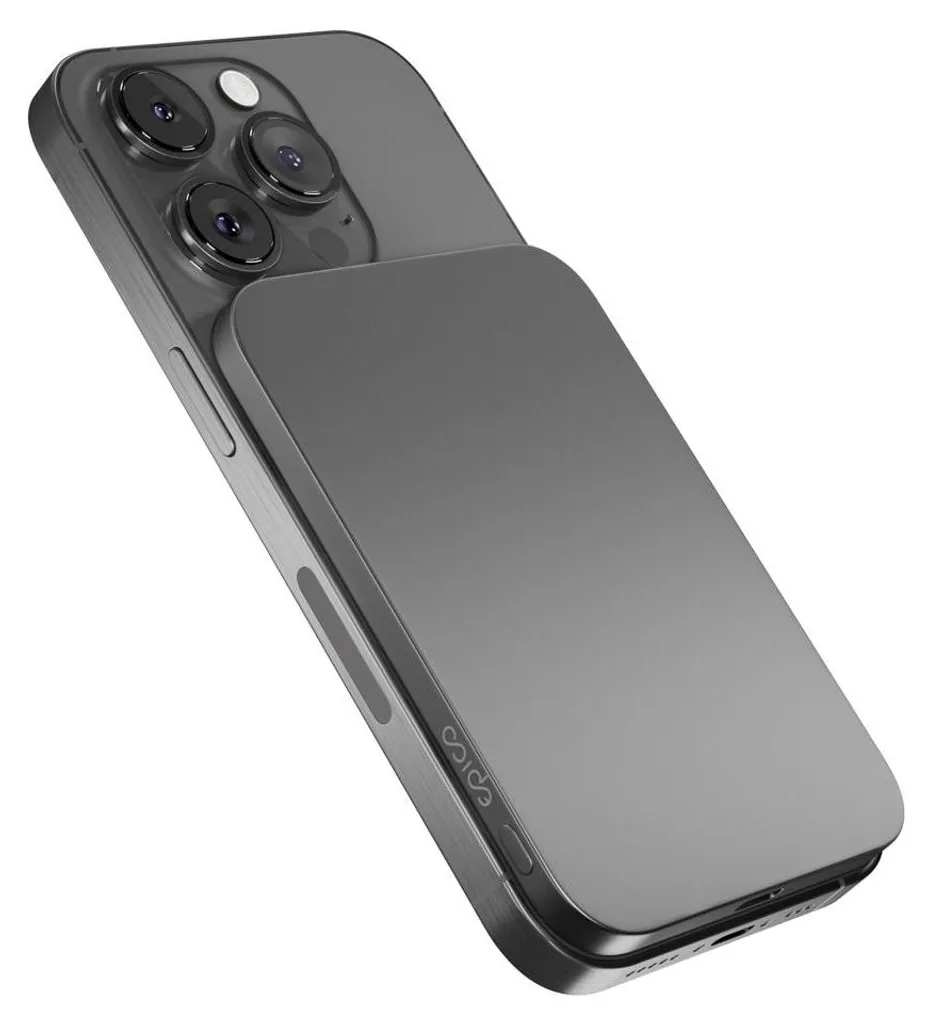 Power Bank Magnétique 3000mAh Epico EM31 Slim en Aluminium Space Grey