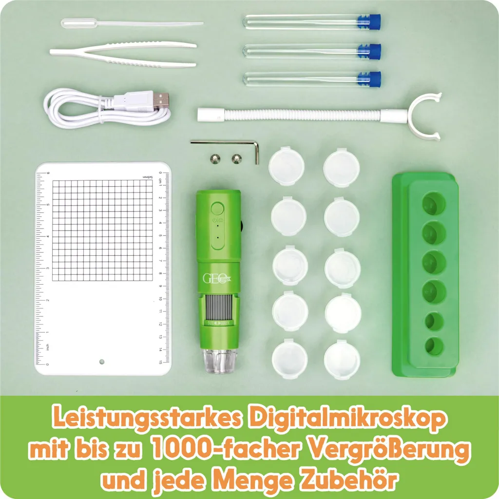 Microscope Numérique GEOLINO Haute Résolution Franzis Verlag Kit Complet - 5
