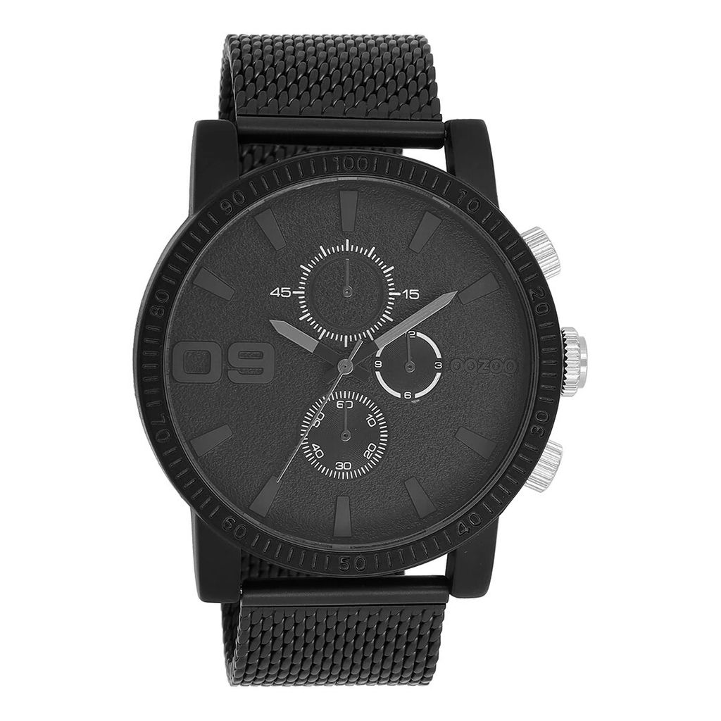 Oozoo Armbanduhr schwarz Metall Timepieces Herren Analog-Quarzuhr UOC11214