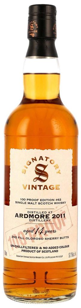 Ardmore 14 Jahre - 2011/2025 - 2nd Fill Oloroso Sherry Butts - 100 Proof Edition #62 - Staoisha Heavily Peated - Single Malt Scotch Whisky