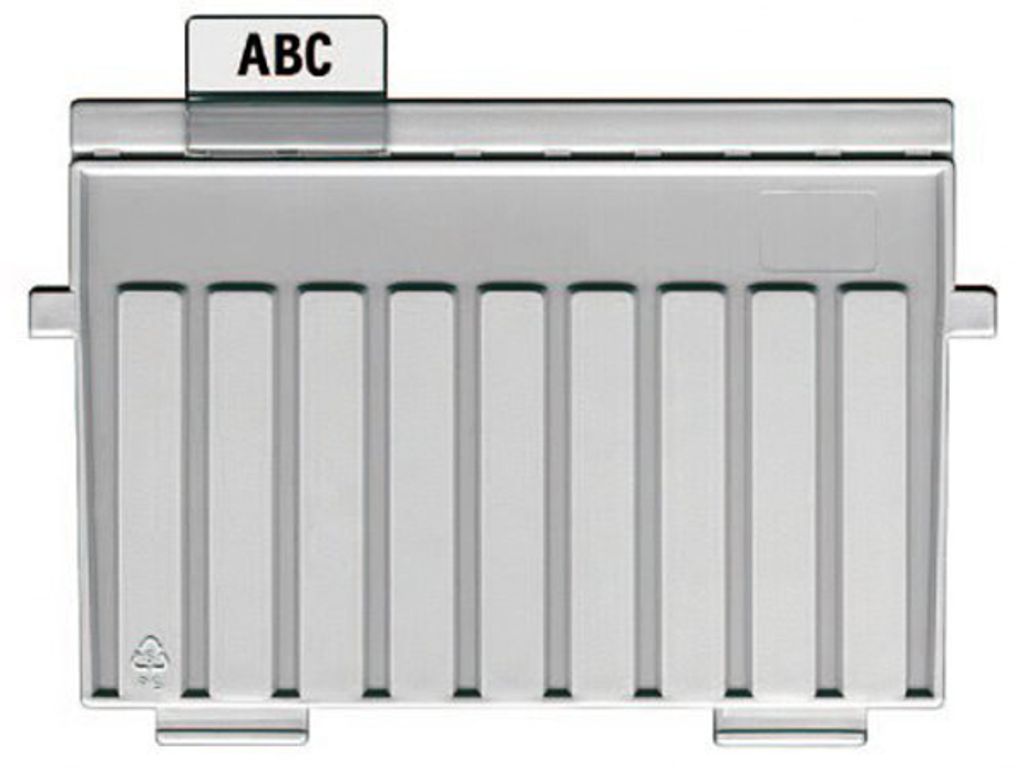HAN Karteikasten Stützplatte A5 hoch grau (5 Stützplatten)