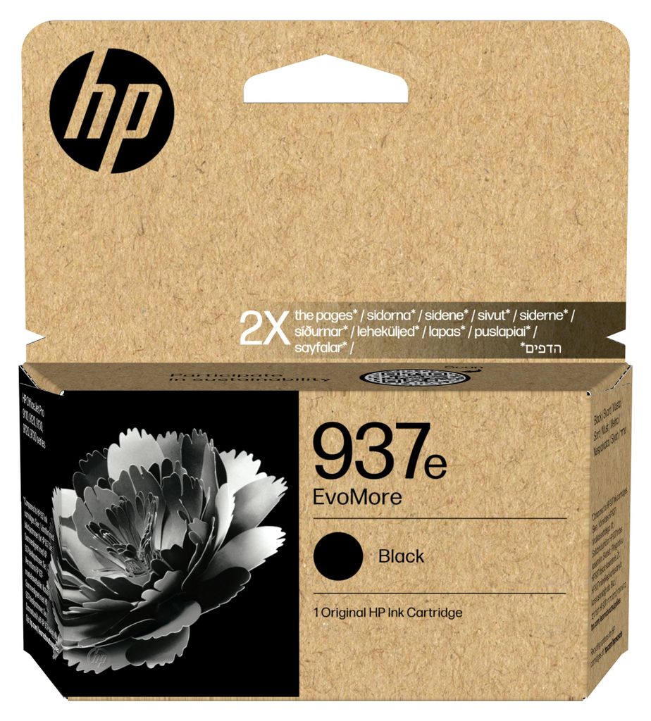HP 937e EvoMore Schwarz Original Druckerpatrone, Hohe (XL-) Produktbild 