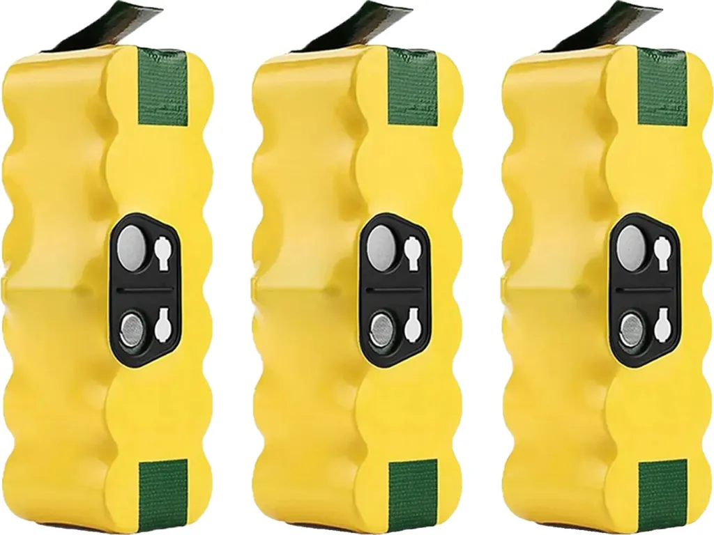Lot de 3 Batteries de Rechange pour iRobot Roomba 5000mAh Ni-MH 14.4V