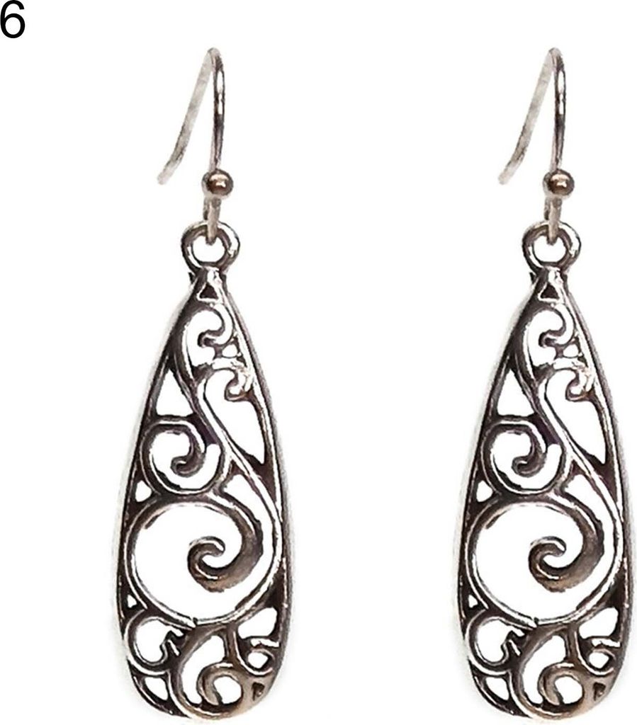 1 Paar Ohrschmuck, Wasserfallform, böhmischer Stil, ultraleicht, lange hängende Vintage-Tropfenohrringe für Damen-6