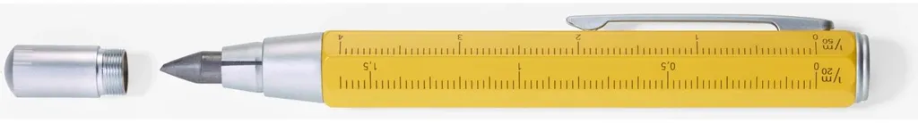 Crayon de menuisier en laiton TROIKA ZIMMERMANN jaune HB